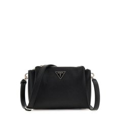 Сумка GUESS, фактура зернистая, чeрный