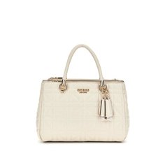 Сумка тоут GUESS, фактура зернистая, стеганая, бежевый