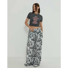 Брюки Gloria Jeans Ready! Steady! Go!, размер 7-8л/128, черный/белый
