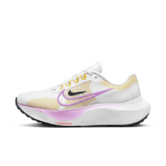 Кроссовки NIKE Zoom Fly 5, размер 8 US, White/Vivid Sulphur/Amber Brown/Rush Fuchsia