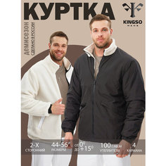 Ветровка , размер XL, белый/черный Kingso Mens