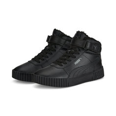 Кеды PUMA Carina 2.0 Mid WTR, полнота F (EU)/ на среднюю стопу, размер 3,5 UK, черный