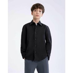 Школьная рубашка Gloria Jeans, размер 7-8л/128 (32), черный