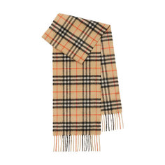Шарф BURBERRY Vintage Check, one size, коричневый