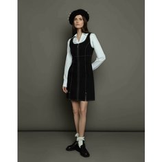 Школьный сарафан Gloria Jeans Ready! Steady! Go!, размер XS (38-40), черный