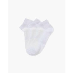 Носки Gloria Jeans, комплект, 3 пары, размер 22 (35-37), белый