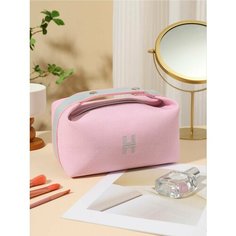 Косметичка 12х10х22 см, , розовая Китай