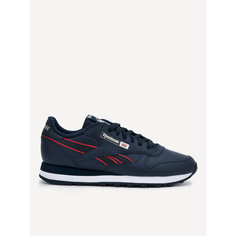 Кеды Reebok Classic Leather, размер 11 US, синий/синий/белый