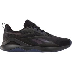Кроссовки Reebok Nanoflex Training 2, полнота F (EU)/ на среднюю стопу, размер 8 US, черный/серый/синий