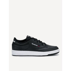 Кроссовки Reebok Club C 85, размер 10,5 US, черный/черный/белый