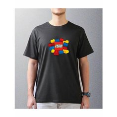 Футболка лего, размер 4XL, черный Моя маikа