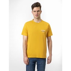 Футболка TOMMY HILFIGER Global Stripe Logo T-shirt, размер L, city yellow