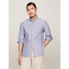 Рубашка TOMMY HILFIGER Dobby Oxford, размер S, dark navy