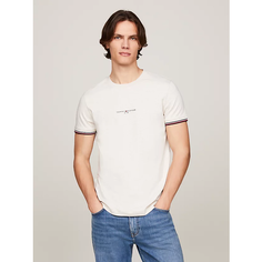 Футболка TOMMY HILFIGER TIPPED LOGO, размер L, бежевый