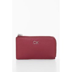 Кошелек CALVIN KLEIN, фактура тиснение, зернистая, красный