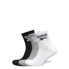 Носки Reebok, комплект, 3 пары, размер 37/39 EU, белый/серый/черный