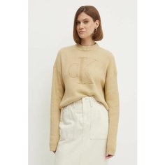 Джемпер Calvin Klein Jeans, размер L, , коричневый
