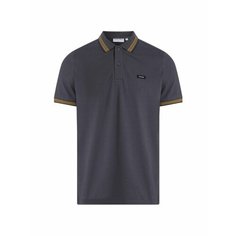 Поло CALVIN KLEIN, размер 3XL, синий/коричневый