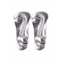 Серьги клипсы OTOKODESIGN, серебристый