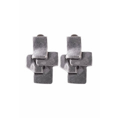 Серьги клипсы OTOKODESIGN, серебристый