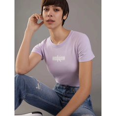Футболка Calvin Klein Jeans, размер S, сиреневый