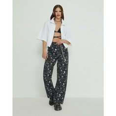 Джинсы Gloria Jeans Ready! Steady! Go!, размер 10-11л/146 (36), мультиколор, черный