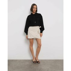 Юбка Gloria Jeans GJ BLACK, размер XS (38-40), бежевый