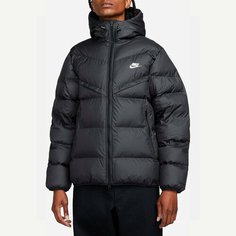 Куртка спортивная NIKE M Windrunner PrimaLoft Storm-FIT Hooded Puffer Jacket, размер S, чёрный
