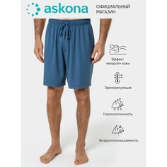 Шорты Аскона, размер 52, серо-синий Askona