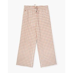 Брюки Gloria Jeans, размер 3-4г/104 (28), коричневый, белый