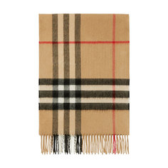 Шарф BURBERRY The Classic Check, one size, коричневый