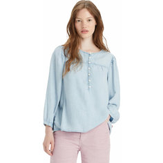 Блуза Levis Women Halsey 3/4 Slv Blouse, размер XS, blue Levis®