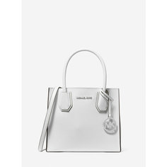 Сумка кросс-боди MICHAEL KORS, фактура зернистая, матовая, гладкая, белый