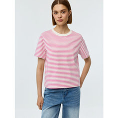 Футболка Sela Jade, размер XS INT, розовый графика мелкая