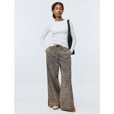 Джинсы широкие Sela Wide Leg, размер L, индиго