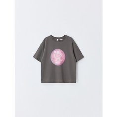 Футболка Sela, размер 128, светло-серый