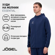 Худи спортивное Jogel, размер L, , темно-синий