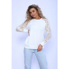 Джемпер Натали Суслова, размер 58, , белый