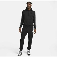 Костюм спортивный NIKE M NK CLUB FLC GX HD TRK SUIT, размер M, черный