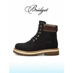 Ботинки тимберленды Bridget, размер 40, черный/коричневый
