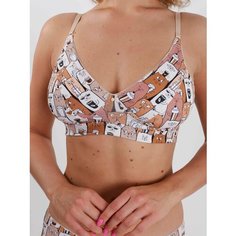 Бюстгальтер La-lama, размер 75B/C, коричневый, бежевый