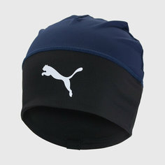 Шапка бини PUMA, размер OneSize, темно-синий