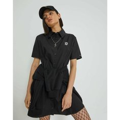 Платье Gloria Jeans Ready! Steady! Go!, размер 7-8л/128 (32), черный