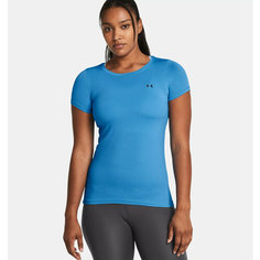 Футболка спортивная Under Armour W HeatGear Armour Ss, размер XS, viral blue