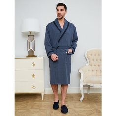 Халат Vistyle Мужской Домашний, размер 4XL, Джинсовый