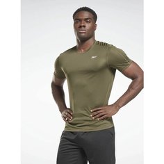 Футболка спортивная Reebok WOR COMM SS TECH TEE, размер S, зелeный