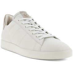 Кеды ecco STREET LITE M, полнота F (EU)/ на среднюю стопу, размер 44, белый/бежевый
