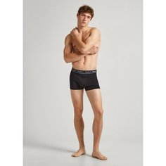 Трусы Pepe Jeans, комплект из 3 шт., размер S, черный