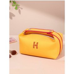 Косметичка 12х10х22 см, , желтый Китай