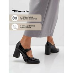 Туфли Мэри Джейн Tamaris, размер 38 EU, черный